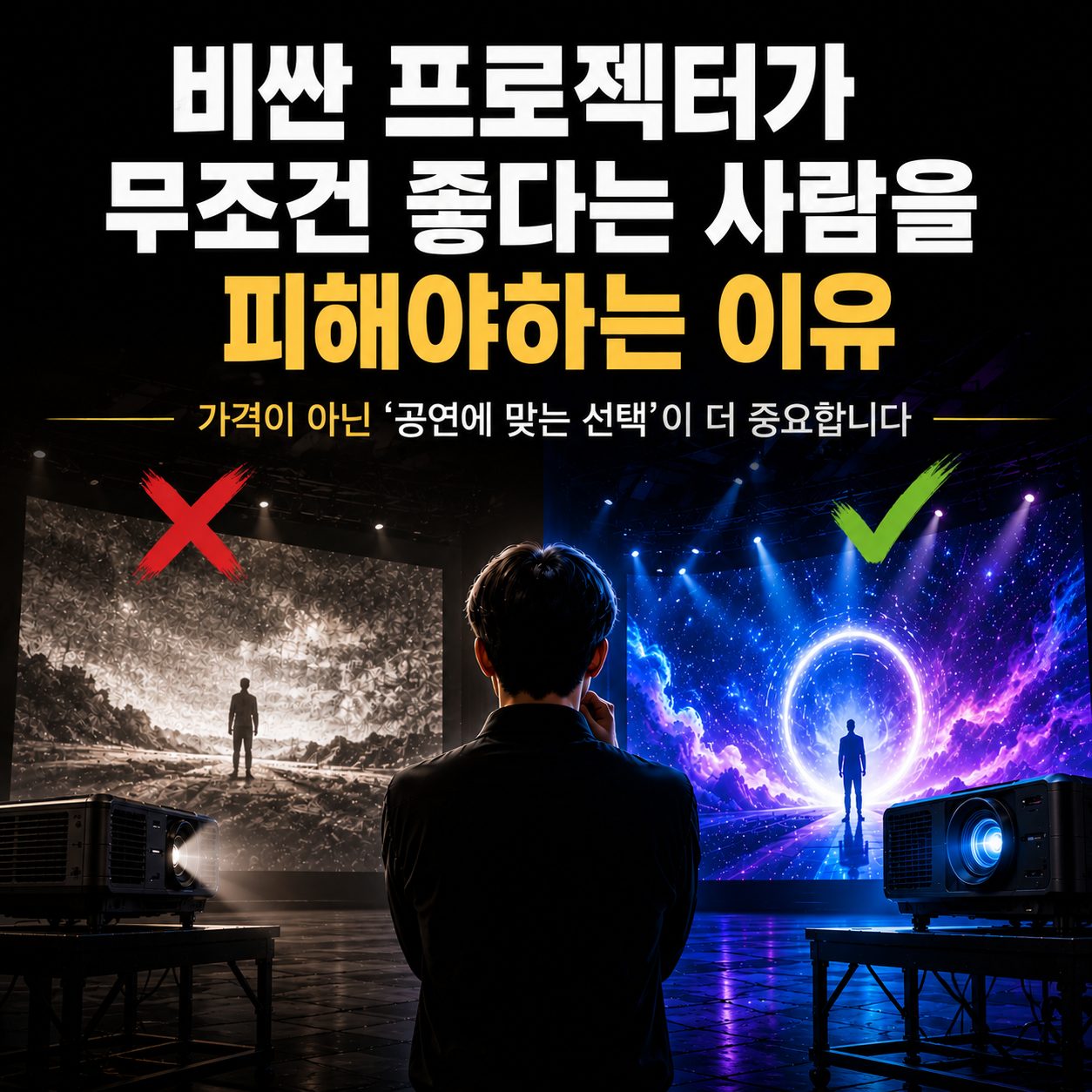 비싼프로젝터가 무조건 좋다는 사람