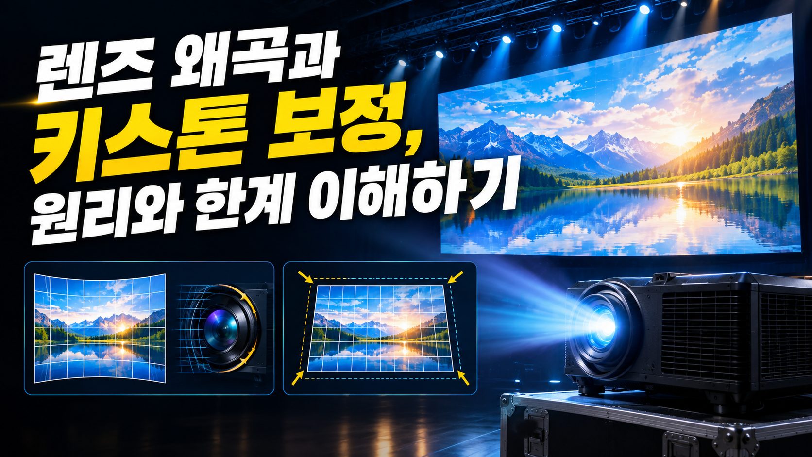 렌즈 왜곡과 키스톤 보정, 원리와 한계 이해하기